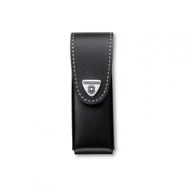 Victorinox pouzdro kožené - dlouhé černé do 111mm Must-Have