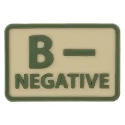 Poslední Šance Helikon-Tex 3D PVC nášivka B- Negative, set 2ks khaki
