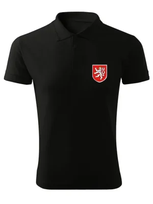 DRAGOWA polokošile malý barevný český znak, černá 200g/m2 Dokud Zásoby Vydrží