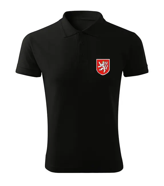 DRAGOWA polokošile malý barevný český znak, černá 200g/m2 Dokud Zásoby Vydrží