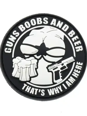 Nakupujte Hned WARAGOD Nášivka 3D Guns Boobs and Beer,That‘s why I am here 6cm