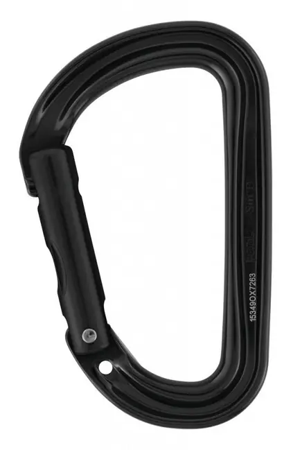 Petzl SMD WALL karabina D bez pojistky zámku černá Expresní Doručení