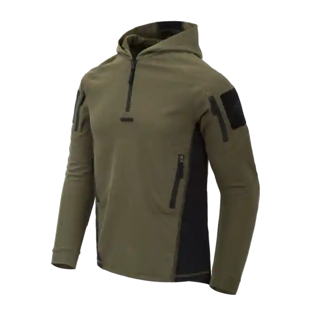Akce Helikon-Tex Range Hoodie - Topcoat mikina s kapucí, olivová / černá