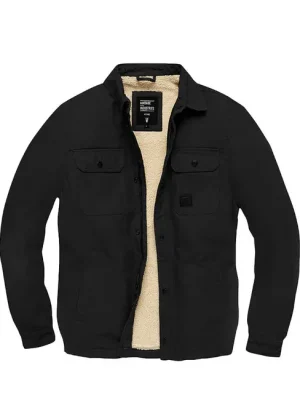 Přímo Od Výrobce Vintage Industries Dean sherpa přechodná bunda, černá