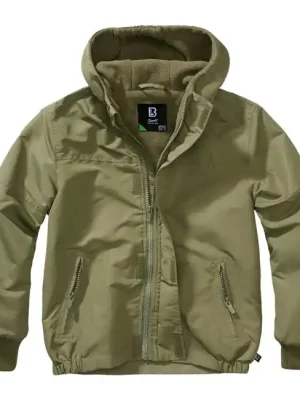 Brandit Windbreaker Frontzip dětská bunda, olivová Aktuální