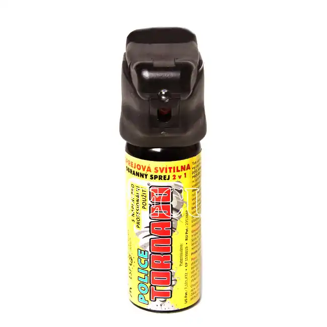 Pepřový sprej se světlem, kaser, tornado 50ml Odeslání Ihned