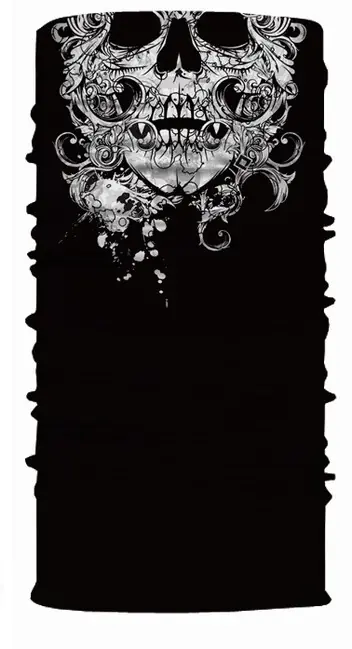 Značkový WARAGOD Värme multifunkční šátek Ornament Skull