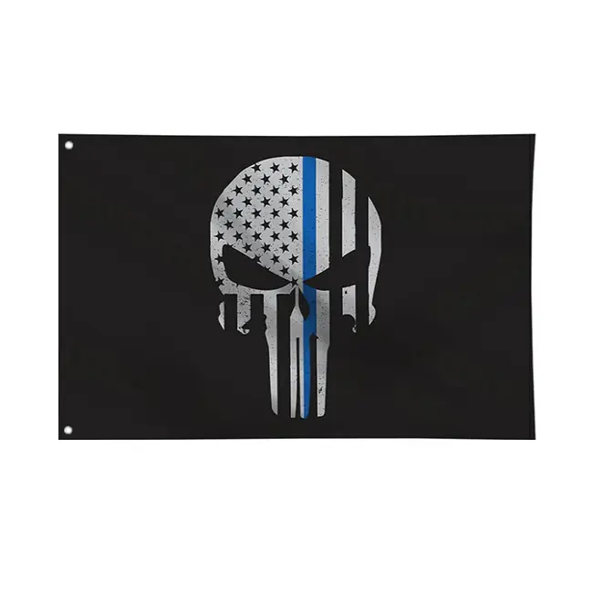 WARAGOD vlajka American Punisher Skull 150x90 cm Ihned K Objednání