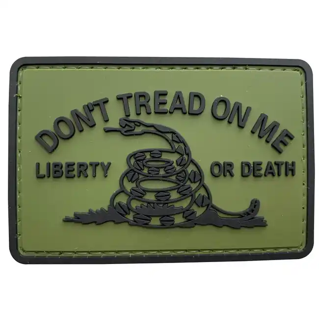 WARAGOD Don‘t Tread on me PVC nášivka, zelená Tovární Cena