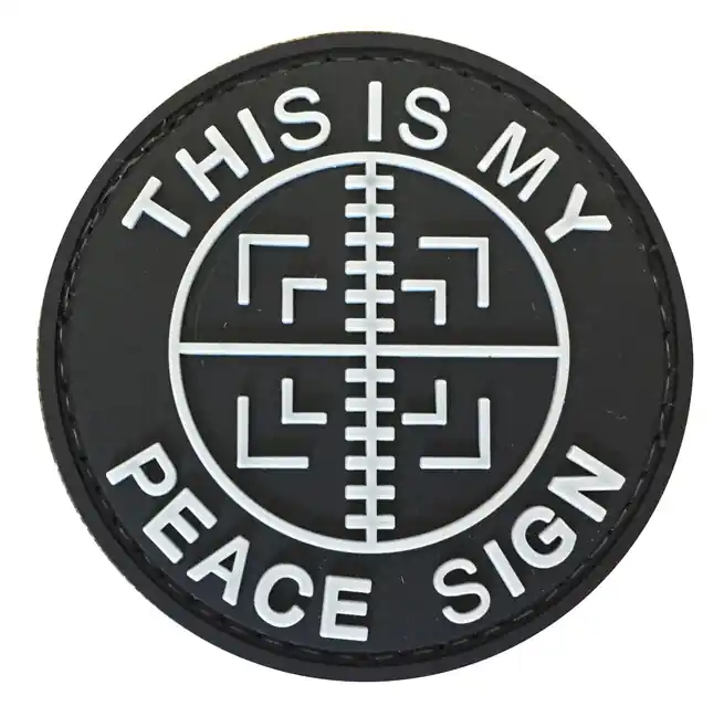 Speciální Cena WARAGOD This is my Peace sign PVC nášivka