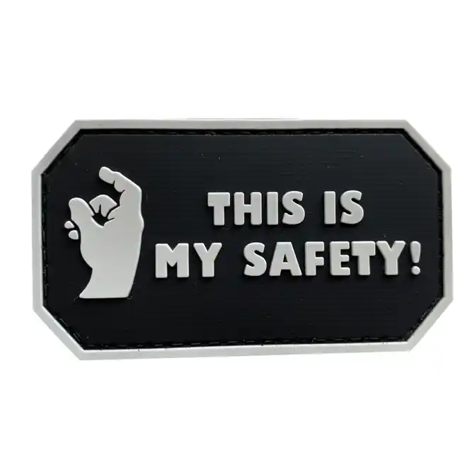 Nejprodávanější WARAGOD This is my Safety PVC nášivka, černá