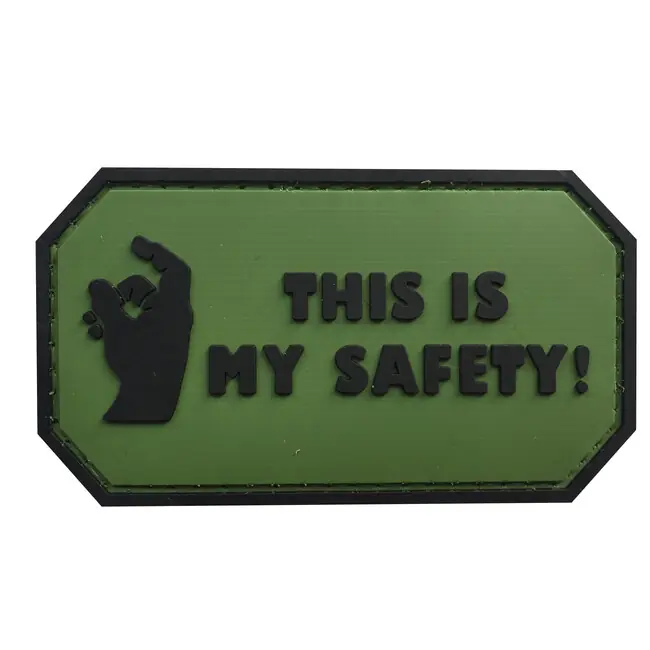 WARAGOD This is my Safety PVC nášivka, zelená Speciální Cena