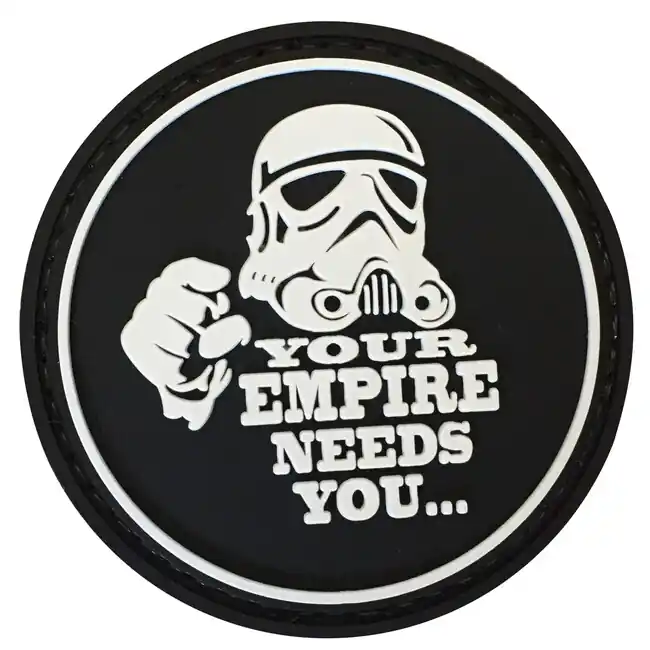 Výhodná Nabídka WARAGOD Your empire needs you PVC nášivka, černá