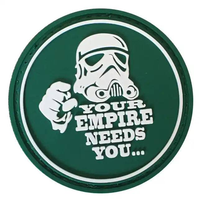 WARAGOD Your empire needs you PVC nášivka, zelená Tovární Cena