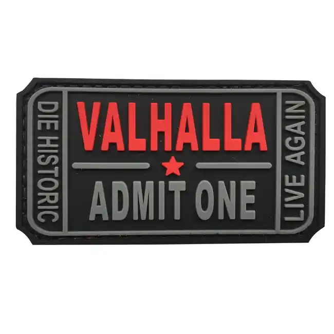 Originální WARAGOD Valhalla Admit PVC nášivka, černá