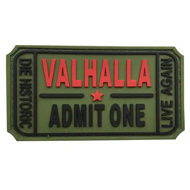 WARAGOD Valhalla Admit PVC nášivka, zelená Sleva