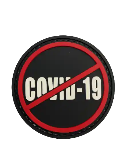 WARAGOD Stop Covid 19 PVC nášivka Nízká Cena
