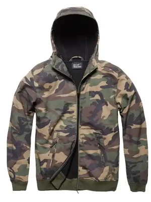 Vintage Industries Ashore Softshell bunda, woodland camo Bezpečná Platba