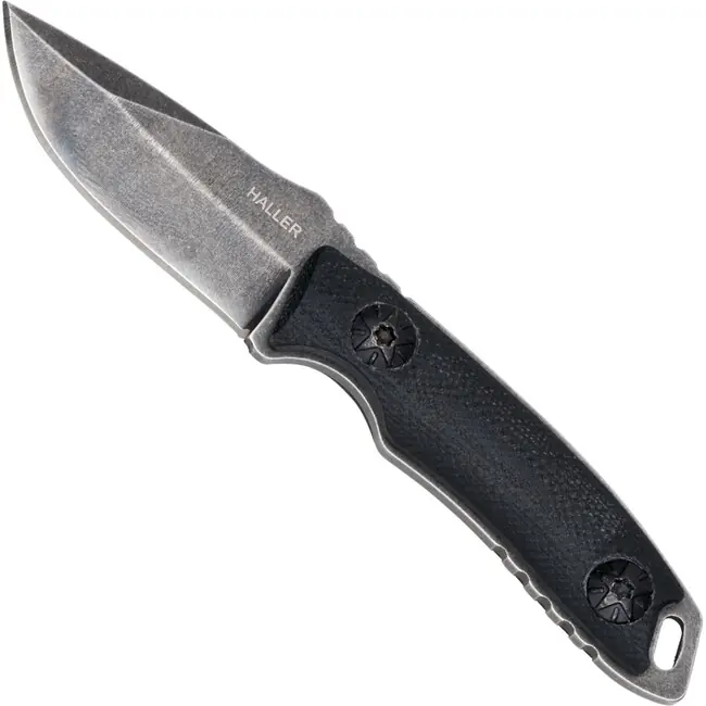 Nůž Haller s pevnou čepelí na krk G10 stonewashed Dokud Zásoby Vydrží