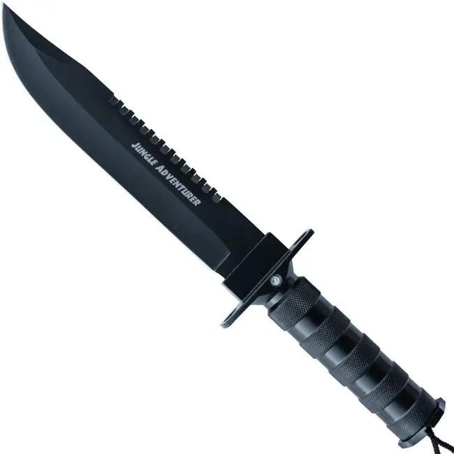 Haller Survival černý nůž s pevnou čepelí Jungle Adventurer Rychlé Dodání