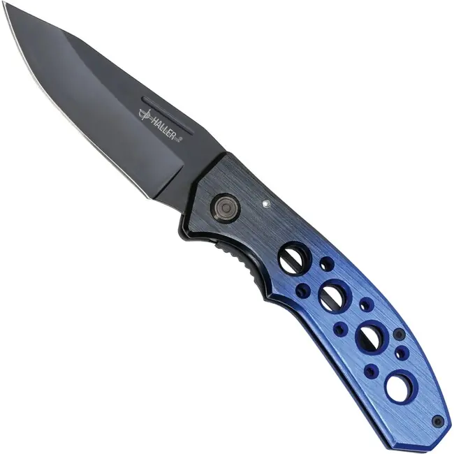 Ověřený Kapesní nůž Haller Tame Dark Blue II 420rsf, s klipem