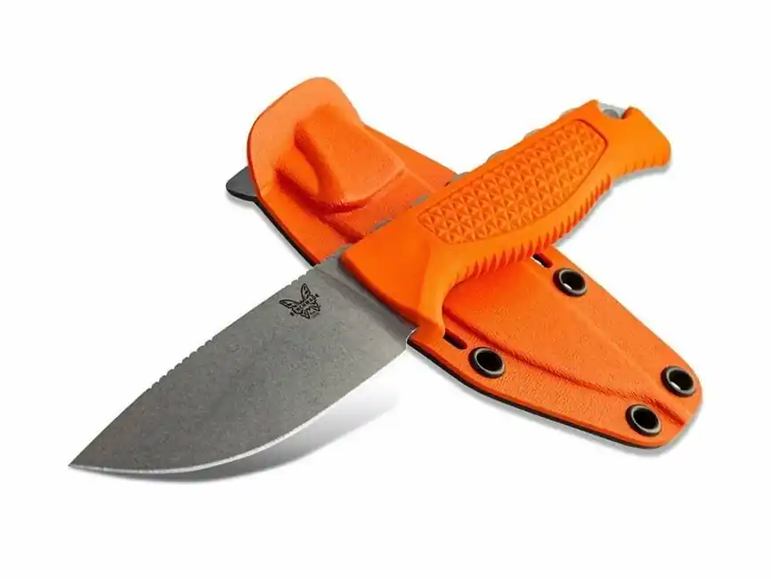Lovecký nůž Benchmade s pouzdrem, 9 cm, oranžový Vrácení Zdarma