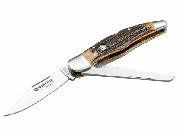 Böker Hunters Duo, lovecký nůž 10 cm, hnědý Sleva