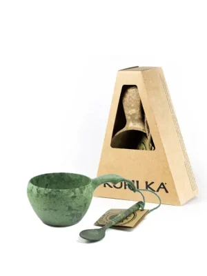 Hrnek Kupilka se lžičkou, 210 ml, zelený Zlevněný