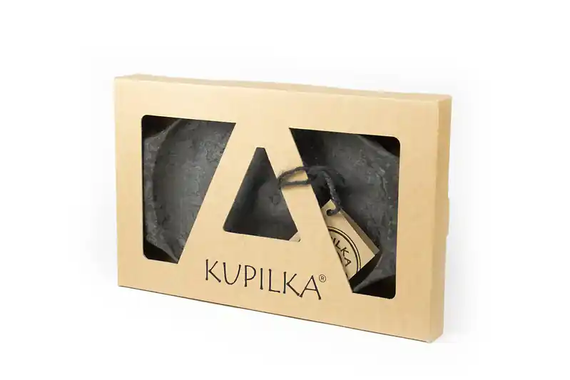 Kupilka 44 Mělký talíř s obalem, černý Autentický