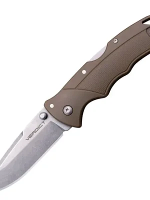 Dokud Zásoby Vydrží Cold Steel Zavírací nůž VERDICT SPEAR POINT 4116SS FDE GFN HANDLE
