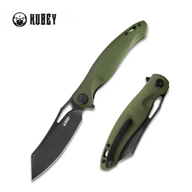 KUBEY Zavírací nůž Drake Green&Black. (14C28N) Zlevněný