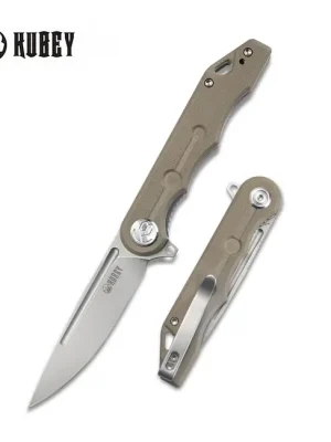Aktuální KUBEY Zavírací nůž Mizo Tan G10