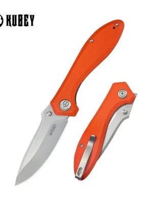Aktuální KUBEY Zavírací nůž Ruckus Orange G10