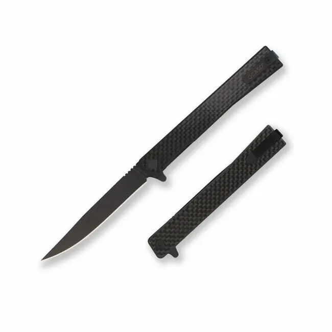 OCASO Zavírací nůž Solstice Carbon Fiber + Black / Straight Oblíbený
