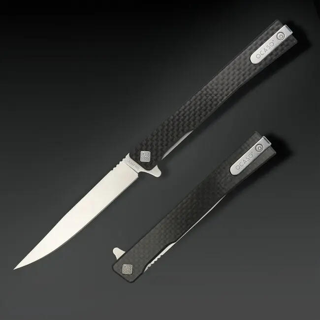 OCASO Zavírací nůž Solstice Carbon Fiber + Satin / Straight Výhodná Nabídka