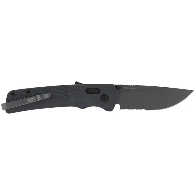 Akční Nabídka SOG Zavírací nůž FLASH AT - Urban Grey - Partially Serrated