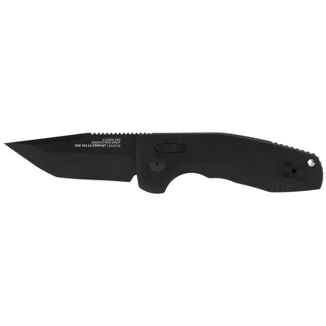 Top Prodej SOG Vyskakovací nůž SOG-TAC AU COMPACT – Black / tanto / STRAIGHT EDGE
