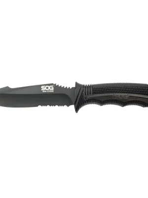 Autentický SOG Pevný nůž SEAL STRIKE - Black TINI, DELUXE SHEATH