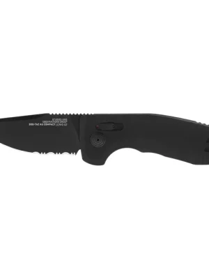 Koupit Online SOG Vyskakovací nůž SOG-TAC AU COMPACT – Black / Partially Serrated