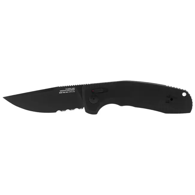 Výhodná Nabídka SOG Vyskakovací nůž SOG-TAC AU – Black / Partially Serrated