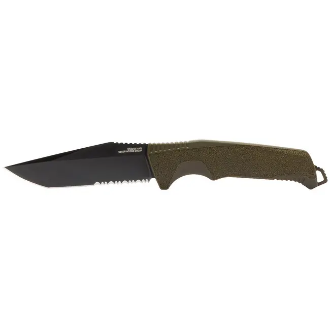 SOG Pevný nůž Trident FX - OD Green - Partailly Serr Nejprodávanější