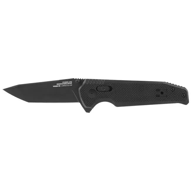 Cenově Výhodný SOG Zavírací nůž VISION XR - Black - STRAIGHT EDGE