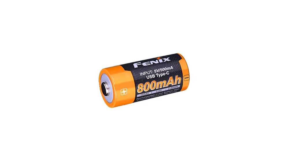 Koupit Online Fenix dobíjecí baterie RCR123A 800 mAh USB-C Li-ion