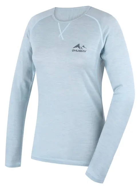 Dokud Zásoby Vydrží HUSKY MERINO SHIRT DL MEROW L vybledlá mátová