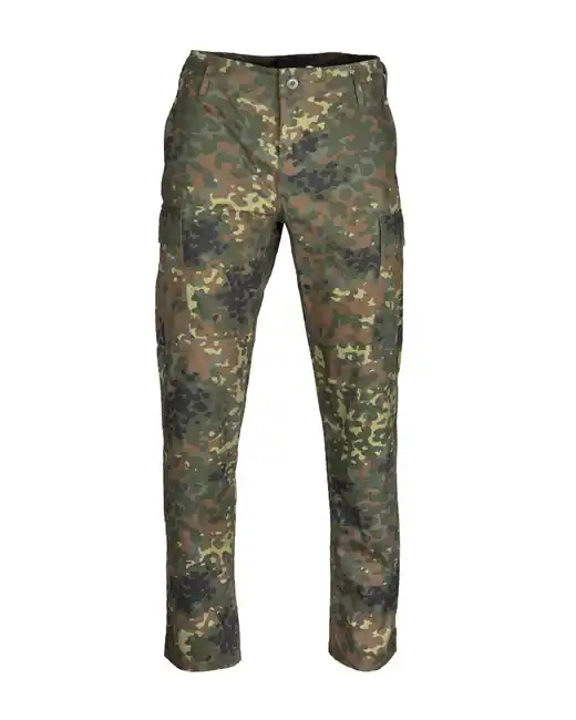 Časově Omezené Mil-Tec Kalhoty US BDU SLIM FIT polní rip-stop flecktarn