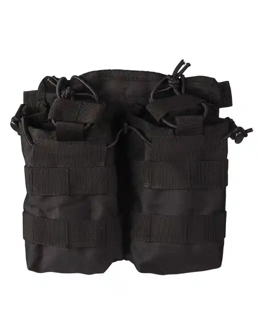 Mil-Tec Pouzdro na zásobník dvojité M4/M16, černé Jen Po Omezenou Doba