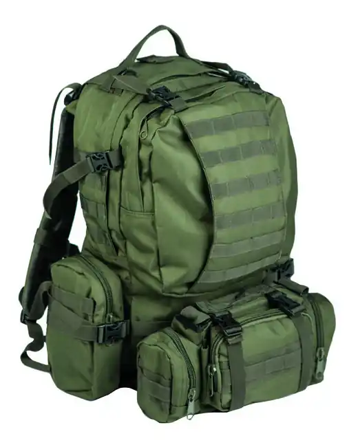 Novinka Mil-Tec Batoh DEFENSE MODULAR s ledvinkou olivový