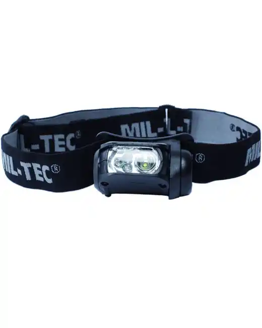 Akční Cena Mil-Tec Svítilna čelová LED bílá / zelená / ČERVENÁ / modrá