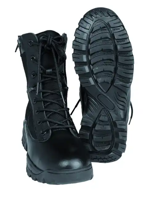 Mil-Tec Boty TACTICAL s dvěma YKK zipy, černé Tovární Cena