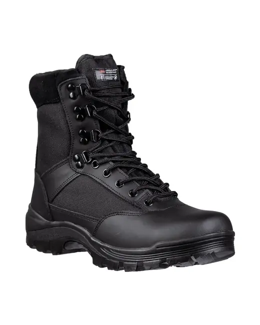 Mil-Tec Boty TACTICAL se zipem YKK, černé Výprodej